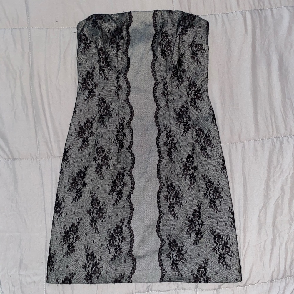 Express Strapless Lace Overlay Dress Size 0